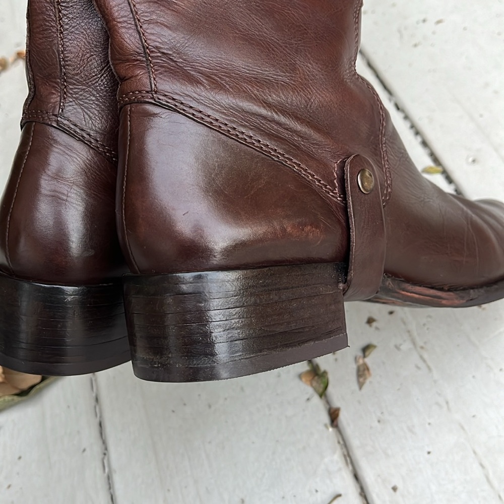 Brown Leather Riding Boots - Picture 6 of 8